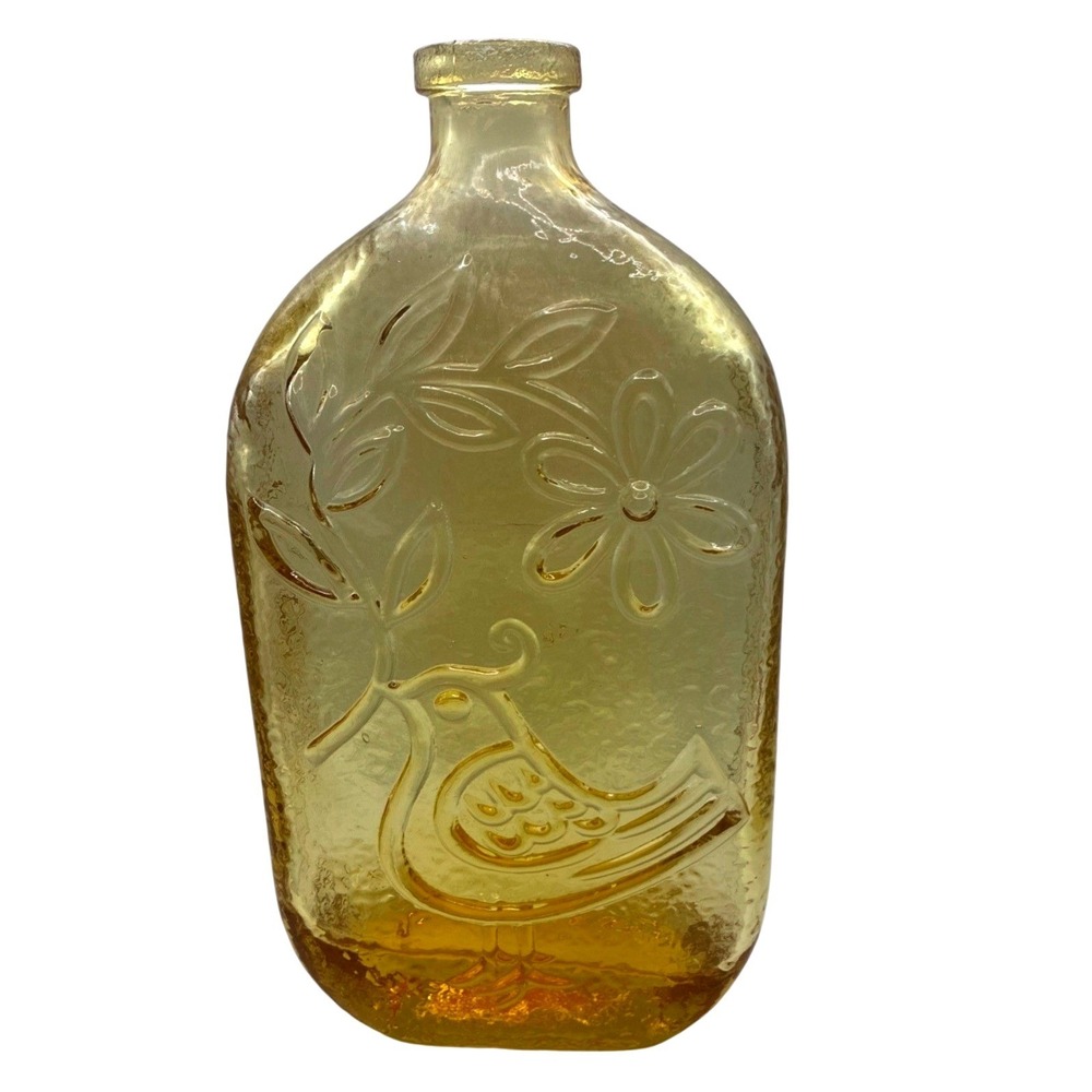 Stelvia Italy Bird Of Peace Decanter Amber Wayne Husted Empoli MCM Bottle